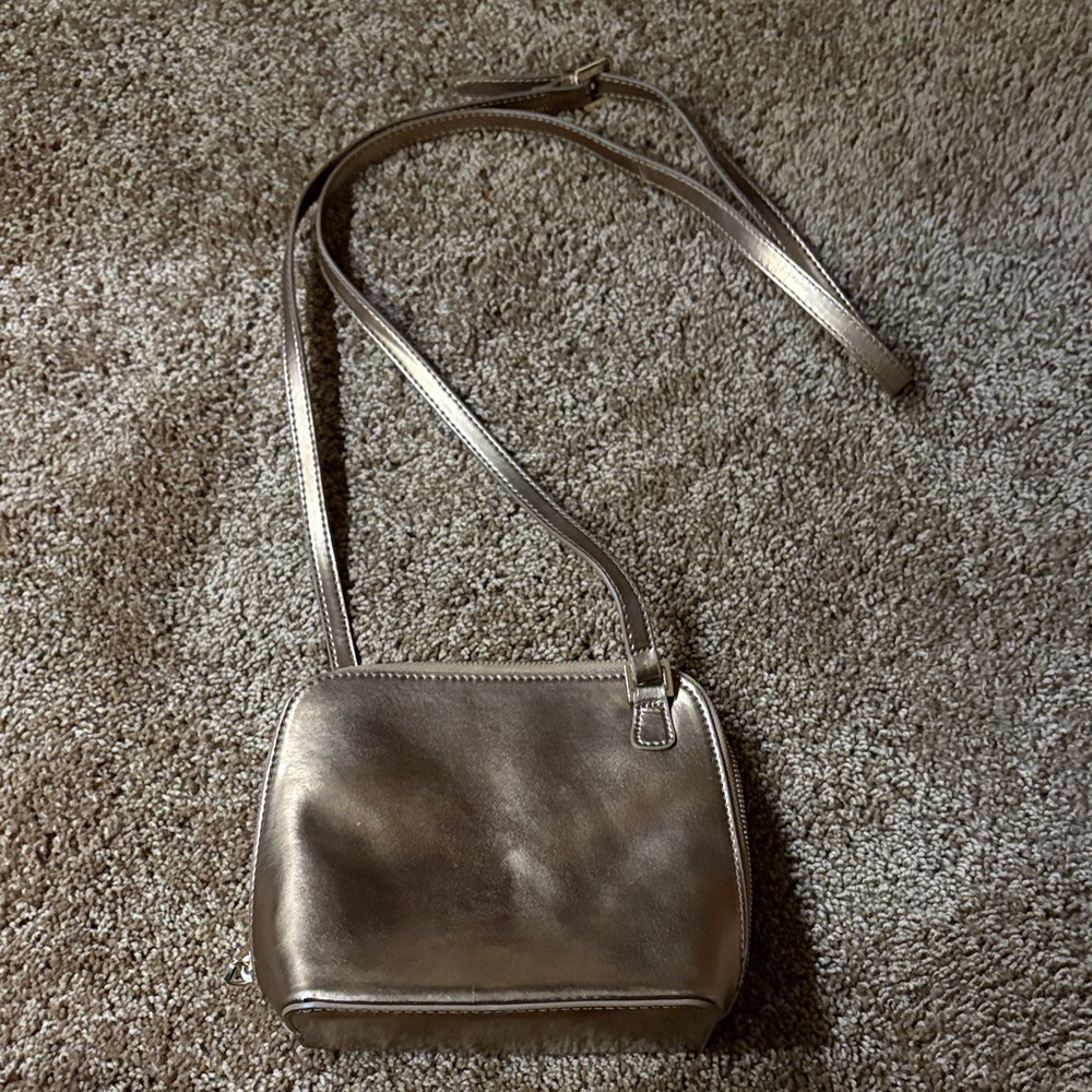 Hobo Metallic Gold Crossbody Purse